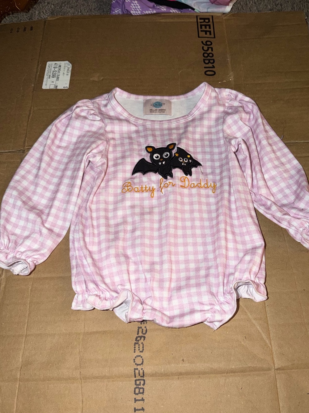 Girls size 6-12 months Halloween onesie